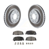 Front Coated Disc Brake Rotors And Ceramic Pads Kit For Honda Civic del Sol CRX