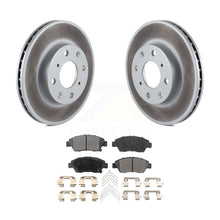 Load image into Gallery viewer, Front Coated Disc Brake Rotors And Ceramic Pads Kit For Honda Civic