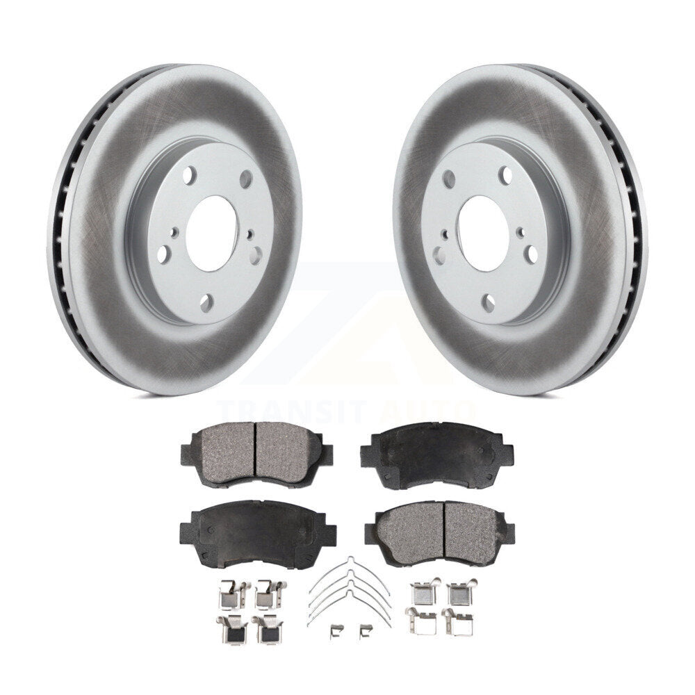 Front Coat Disc Brake Rotor Ceramic Pad Kit For Toyota Camry Sienna Avalon Lexus