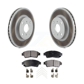 [Front] 1993-1997 Toyota Corolla Geo Prizm Premium Coated Rotors & Ceramic Pads Brake Kit For Max Braking