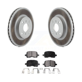 Front Coated Disc Brake Rotor Ceramic Pad Kit For Toyota Corolla Chevrolet Prizm