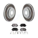 Front Coated Disc Brake Rotor Ceramic Pad Kit For Toyota Corolla Chevrolet Prizm