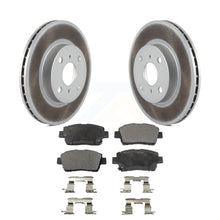 Charger l&#39;image dans la galerie, Front Coated Disc Brake Rotors And Ceramic Pads Kit For 2001-2003 Toyota Prius