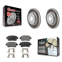 Charger l'image dans la galerie, [Front] 2001-2003 Toyota Prius Premium Coated Rotors &amp; Ceramic Pads Brake Kit For Max Braking