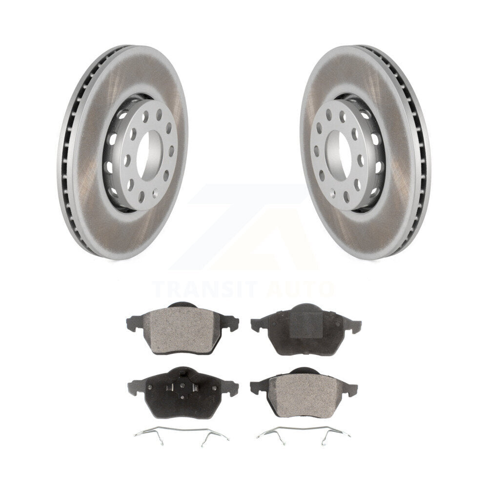 Front Coat Brake Rotors Ceramic Pad Kit For Volkswagen Passat Audi A4 Quattro A6