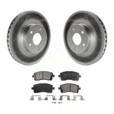Front Coated Disc Brake Rotor Ceramic Pad Kit For Subaru Legacy Forester Outback