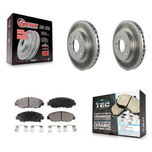 Load image into Gallery viewer, Front Coated Disc Brake Rotors And Ceramic Pads Kit For Honda Accord Acura CL