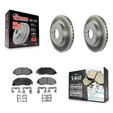 [Front] 1993-1994 Honda Prelude VTEC Premium Coated Rotors & Ceramic Pads Brake Kit For Max Braking