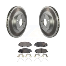 Charger l&#39;image dans la galerie, Front Coated Disc Brake Rotors Ceramic Pad Kit For 2014-2015 Honda Civic Touring