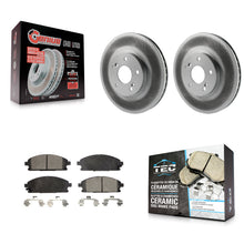 Load image into Gallery viewer, [Front] 2003-2006 Acura MDX Premium Coated Rotors &amp; Ceramic Pads Brake Kit For Max Braking