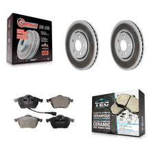 Load image into Gallery viewer, Front Coated Disc Brake Rotor &amp; Ceramic Pad Kit For Volkswagen Jetta Beetle Golf