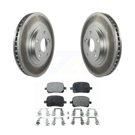 [Front] 1999-2001 Lexus RX300 Premium Coated Rotors & Ceramic Pads Brake Kit For Max Braking