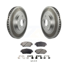 Charger l&#39;image dans la galerie, Front Coated Disc Brake Rotors And Ceramic Pads Kit For 2004-2006 Lexus ES330