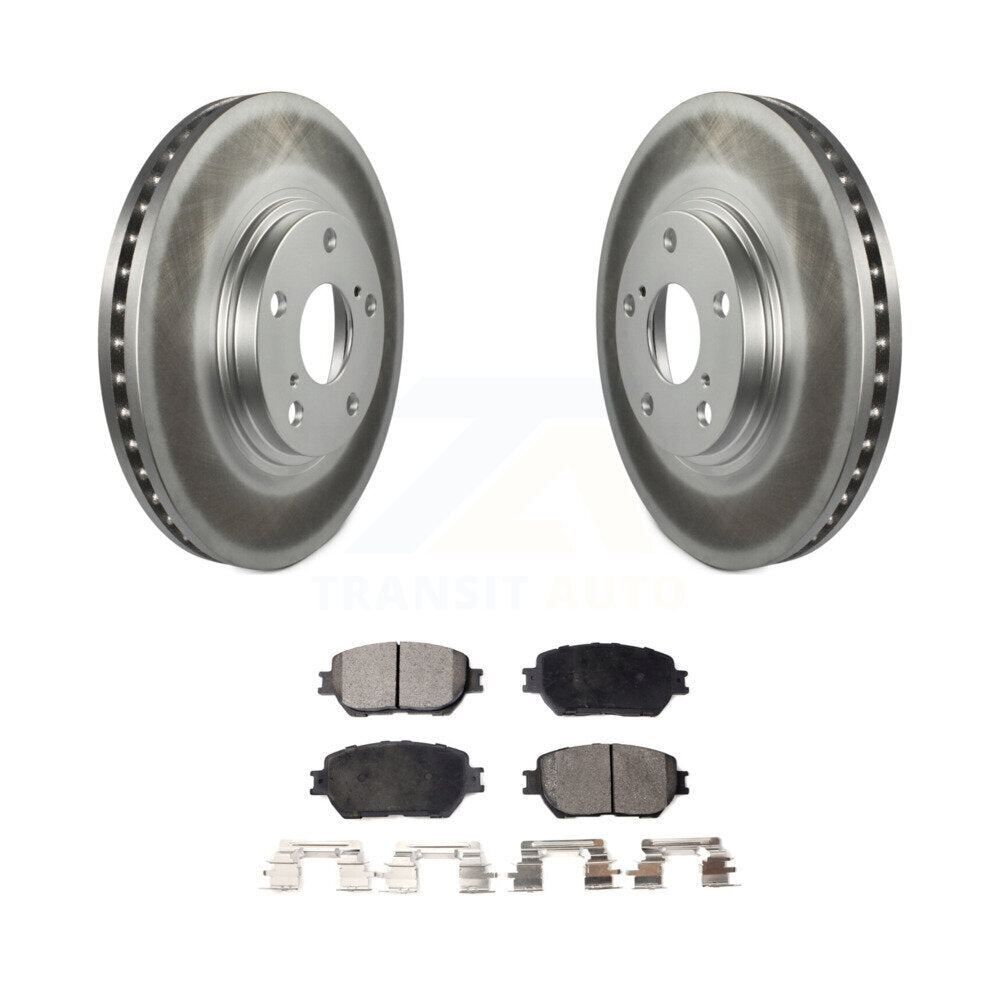 Front Coated Disc Brake Rotors And Ceramic Pads Kit For Toyota Camry