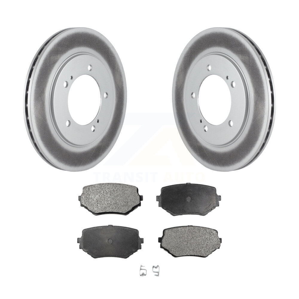 Front Coated Disc Brake Rotors And Ceramic Pads Kit For Suzuki Grand Vitara XL-7