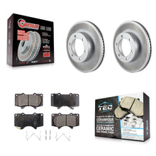 Load image into Gallery viewer, Front Coated Disc Brake Rotors And Ceramic Pads Kit For Toyota Tundra Sequoia