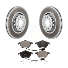 [Front] 1997-1999 Audi A8 Quattro Premium Coated Rotors & Ceramic Pads Brake Kit For Max Braking