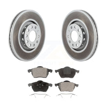 Charger l&#39;image dans la galerie, Front Coated Disc Brake Rotors And Ceramic Pads Kit For Audi A4 Quattro A6 S4 S6