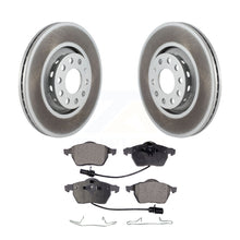 Load image into Gallery viewer, Front Coated Disc Brake Rotors And Ceramic Pads Kit For Audi A4 Quattro A6 S4 S6