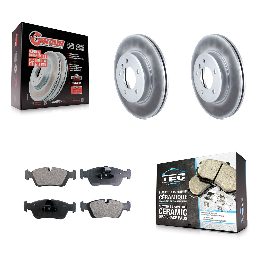 Front Coat Brake Rotors Ceramic Pad Kit For BMW 325i 325Ci Z4 325xi Z3 323i 328i