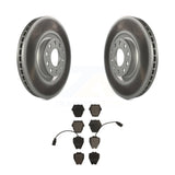 Rotors de frein à disque à revêtement avant et Kit de plaquettes en céramique pour Audi A4 Quattro S4 A6 S6 