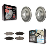 [Front] 2006-2007 Suzuki Aerio Premium Coated Rotors & Ceramic Pads Brake Kit For Max Braking