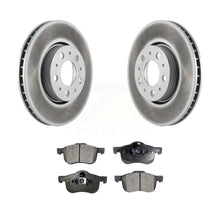 Charger l&#39;image dans la galerie, Front Coated Disc Brake Rotors And Ceramic Pads Kit For Volvo S60 V70 XC70 S80