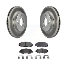 Front Coated Disc Brake Rotors And Ceramic Pads Kit For Honda Civic