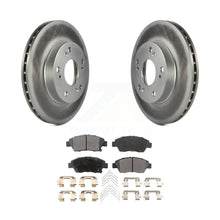 Charger l&#39;image dans la galerie, Front Coated Disc Brake Rotor And Ceramic Pad Kit For Honda Civic Acura RSX CR-Z