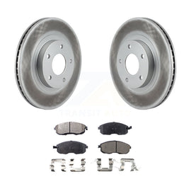 Front Coated Brake Rotor & Ceramic Pad Kit For Nissan Altima Maxima Infiniti I35