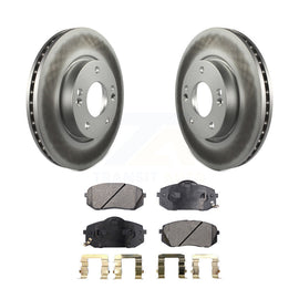 [Front] 2010-2012 Kia Rondo Premium Coated Rotors & Ceramic Pads Brake Kit For Max Braking