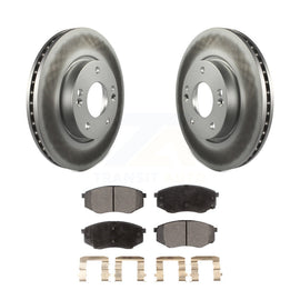 Front Coat Disc Brake Rotors Ceramic Pad Kit For Hyundai Tucson Kia Sportage FWD