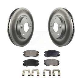 Front Coat Disc Brake Rotor Ceramic Pad Kit For Hyundai Kia Sonata Soul Sportage