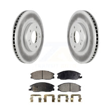 Charger l&#39;image dans la galerie, Front Coated Disc Brake Rotors And Ceramic Pads Kit For Hyundai Santa Fe