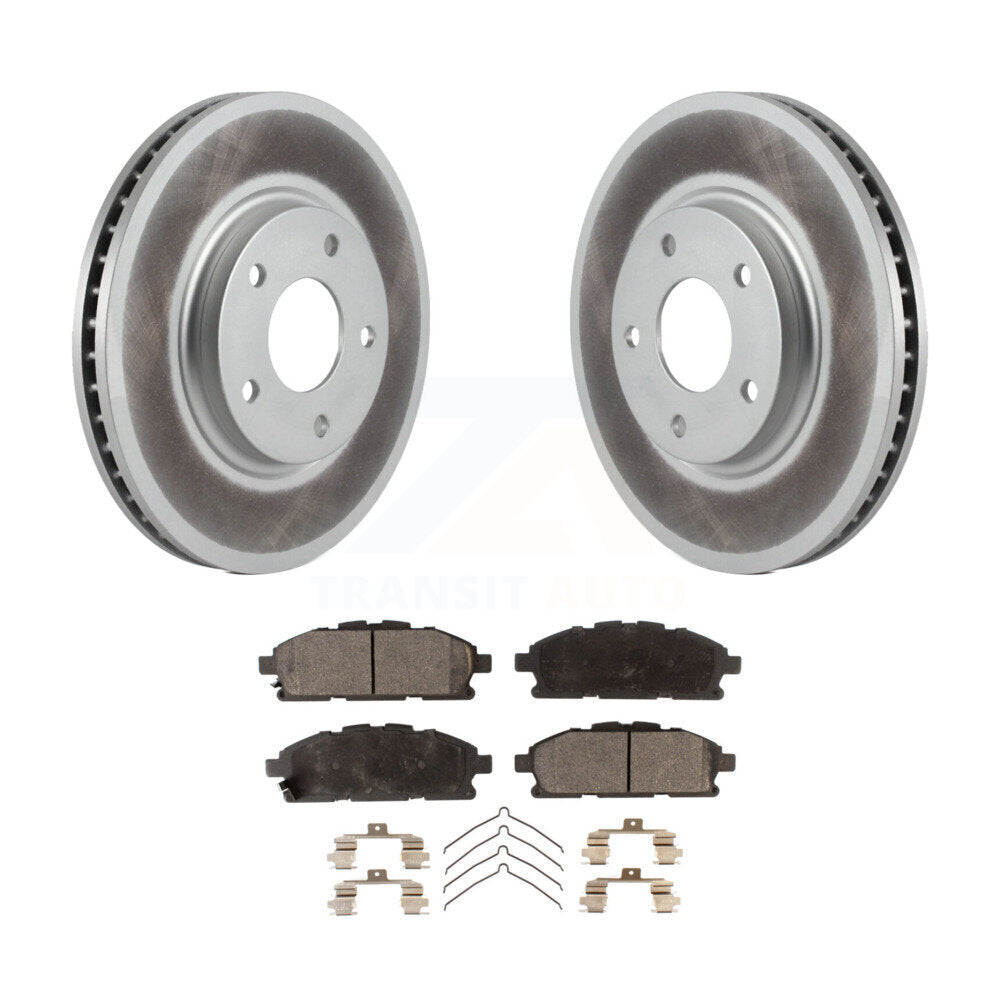 Rotors de frein à disque à revêtement avant et kit de plaquettes en céramique pour Nissan Quest 2011-2017 