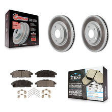 Load image into Gallery viewer, [Front] 2011-2017 Nissan Quest Premium Coated Rotors &amp; Ceramic Pads Brake Kit For Max Braking