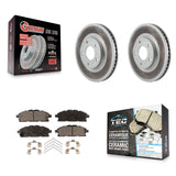 [Front] 2011-2017 Nissan Quest Premium Coated Rotors & Ceramic Pads Brake Kit For Max Braking