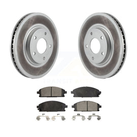 [Front] 2004-2009 Nissan Quest Premium Coated Rotors & Ceramic Pads Brake Kit For Max Braking
