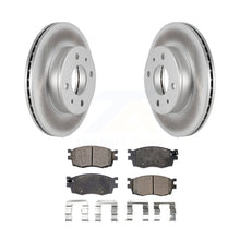 Charger l&#39;image dans la galerie, Front Coated Disc Brake Rotors Ceramic Pad Kit For 2006 Hyundai Accent Hatchback