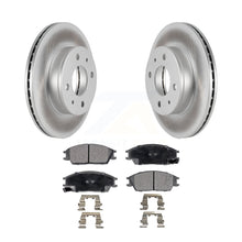 Charger l&#39;image dans la galerie, Front Coated Disc Brake Rotors And Ceramic Pads Kit For 2000-2005 Hyundai Accent