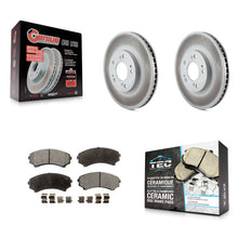 Load image into Gallery viewer, Front Coated Disc Brake Rotors And Ceramic Pads Kit For Mitsubishi Endeavor