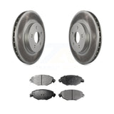 [Front] 2002-2008 Jaguar X-Type Premium Coated Rotors & Ceramic Pads Brake Kit For Max Braking