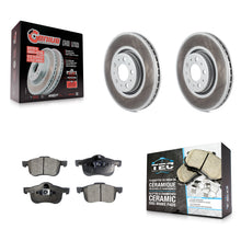 Load image into Gallery viewer, Front Coated Brake Rotor Ceramic Pad Kit For Volvo S60 With 316mm Diameter