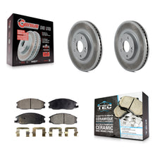 Load image into Gallery viewer, Front Coated Disc Brake Rotors And Ceramic Pads Kit For Kia Amanti Hyundai XG350