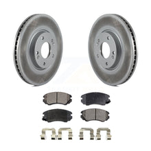 Charger l&#39;image dans la galerie, Front Coated Disc Brake Rotors And Ceramic Pads Kit For Hyundai Azera Kia Amanti