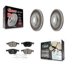 Charger l'image dans la galerie, Front Coated Disc Brake Rotors And Ceramic Pads Kit For Mazda 3 5 Sport