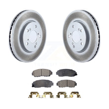 Charger l&#39;image dans la galerie, Front Coated Disc Brake Rotors And Ceramic Pads Kit For 2005-2010 Honda Odyssey