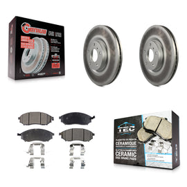 Front Coated Brake Rotors Ceramic Pad Kit For INFINITI Nissan G37 Murano G35 M35
