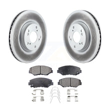 Load image into Gallery viewer, Front Coated Disc Brake Rotor And Ceramic Pad Kit For Honda Civic CR-V Acura ILX