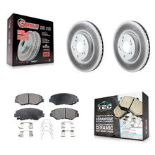 Load image into Gallery viewer, Front Coated Disc Brake Rotor And Ceramic Pad Kit For Honda Civic CR-V Acura ILX